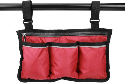 RiToEasysports Walker Bag,Multifunctional Wheelchair Side Bag Scooter Armrest Side Bag Hanging Pouch Storage Organizer