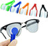 5 Pcs Mini Sunglasses Eyeglass Microfiber Cleaner, Soft Brush Cleaning Tool for Glasses, Mini Microfiber
