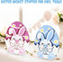 Pack 2 Easter Bunny Gift Holder for Cash, of Wooden Rabbit Currency Display, Spring Basket Stuffers for Teens & Kids