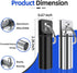2 Pack Small Pocket Pill Box Keychain, Portable Mini Aluminium Alloy Pill Organizer Case Container for Purse, Waterproof Metal Pill Holder Medicine Bottle for Outdoor Camping Travel