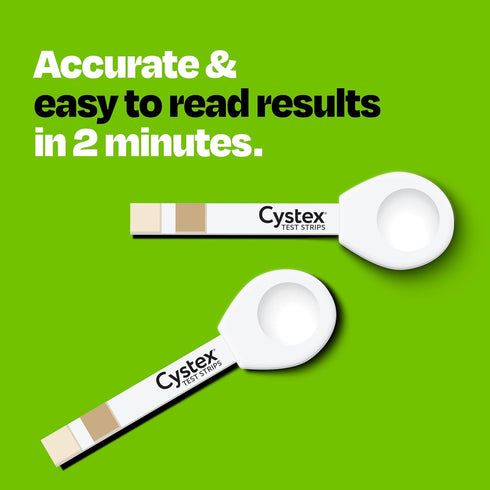 Cystex Urinary Tract (UTI) Test Strips - At Home Test for Women & Men, Easy to Read Results, 4 Count