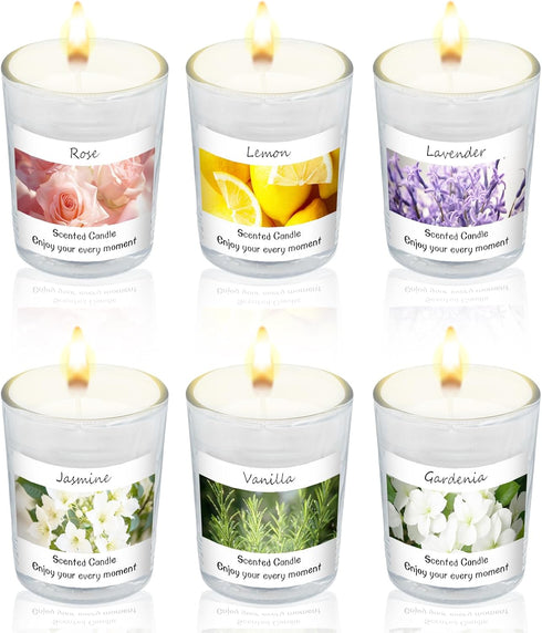 Scented Candles Gifts Set for Women and Men, Soy Wax Aromatherapy Candles