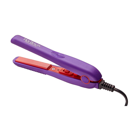Professional Ceramic Mini Flat Iron 1/2", Anti-Frizz, Fast Heating, Versatile Styling for Curly & Straight Hair