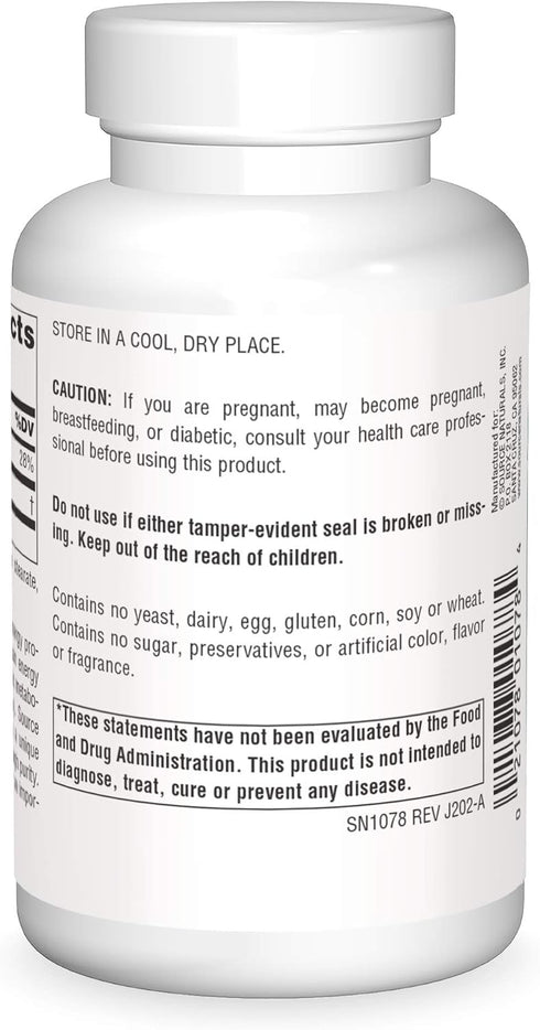 Source Naturals Pyruvate Power 750mg, 90 Capsules
