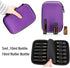 Hipiwe Hard Shell Essential Oil Carrying Case, Holds 12 Bottles, Travel Size Organizer for Essential Oils (Purple)