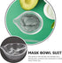 Zerodeko Face Mask Mixing Bowl Set, DIY Facemask Mixing Tool Kit with Spoon for Ladies and Girls