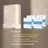 Automatic Pop Up Floss Sticks Holder with 4 Box 0.002in Soft Fine Floss, Waterproof Storage Box for Floss Picks,