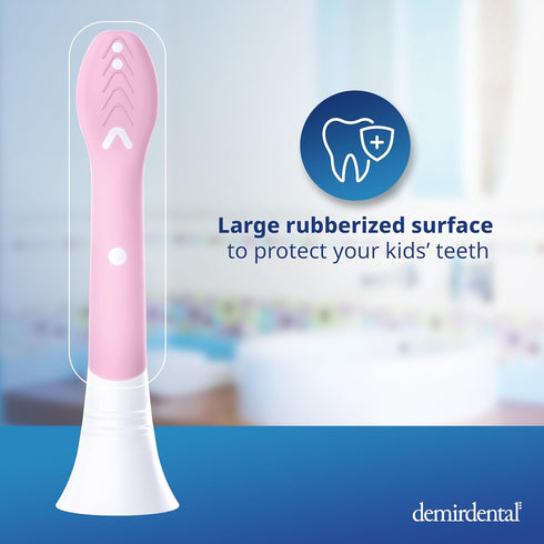Kids Mini Toothbrush Heads Compatible with Philips Sonicare, Replacement Heads for Ages 3 to 6, Pink - HX6038-8 Pack