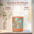 Office,300ML Essential Oil Diffuser Metal Aromatherapy Oil Diffusers for Large Room,Water Plants Pattern Ultrasonic