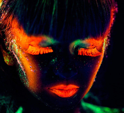 Neon Fluorescent Blacklight Face and Body Paint, Pack of 6, 0.34oz