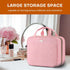 Travel Toiletry Bag with Hanging Hook, Water-Resistant Makeup Organizer for Accessories, Full-Size Shampoo