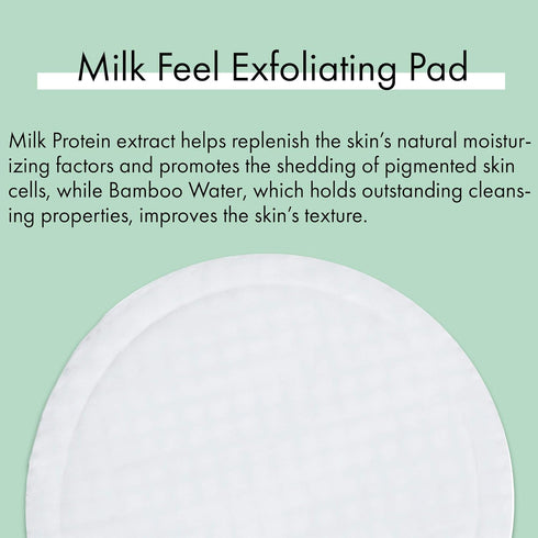 LAPCOS Milk Feel Exfoliating and Cleansing Pads - Clear Acne Prone Skin, Nourishing (10-Pack)
