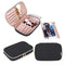 Yarwo Portable Makeup Brushes Bag for Brushes (up to 9.4") and Cosmetic Essentials, Black (BAG ONLY, PATENTED DESIGN)