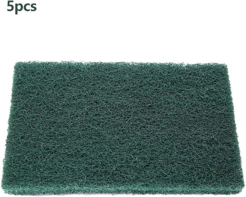 Jwthee 5Pcs/Set Scourer Scouring Pad, Heavy Duty Scour Pads Sponge Dish Scrubber Non-Scratch Reusable Household Scrub