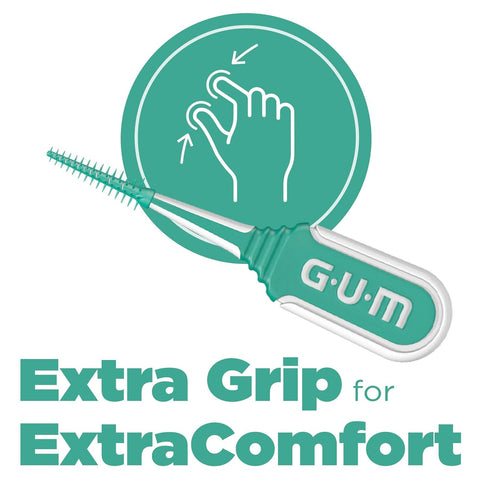 GUM Soft-Picks Comfort Flex, Easy to Use Dental Picks, Disposable Interdental Brushes, 80ct