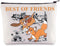 WZMPA Fox Movie Cosmetic Bag, Tod and Copper Fans Gift, Best of Friends Zipper Pouch