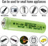 AA Solar Light Batteries, Rechargeable NIMH 600mAh 1.2V for Garden Lawn Landscaping Solar Lamps