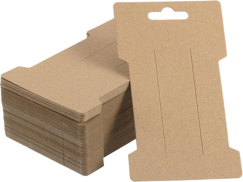 PATIKIL Hair Clip Display Cards - 200 Pack Paper Cardboard Holder for Jewelry Hair Accessories Organizing