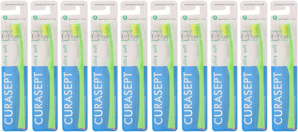 plplaaoo 10pcs V-Shaped Orthodontic Toothbrushes for Braces, Soft Bristle Toothbrush for Kids Adults