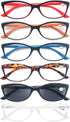 Reading Glasses Womens Readers, Stylish Cheaters +1.75, Lightweight Comfortable Glasses for Outdoor Reading