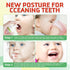 Kids Foam Toothpaste, Mouthwash with Fruit Flavor, Natural Anti-Cavity Formulas for Electric & U-Shape Toothbrushes