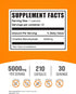 BulkSupplements.com Creatine Monohydrate Capsules - Micronized Creatine Monohydrate, Creatine Pills - 7 Creatine Capsules per Serving, 5000mg, Gluten Free, 210 Capsules (Pack of 1)