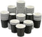 100 Pack 3 oz Black Paper Cups for Bathroom, Espresso, Mouthwash, Snacks, Family, Party, Picnic