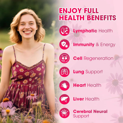 Immune, 4 Oz Lymphatic Drainage Supplements Drops for Lymph System Support, Cleanse & Detox, Liver Health