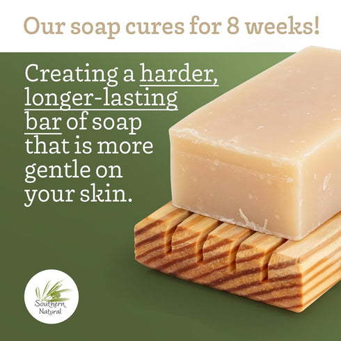 Southern Natural Rosemary Mint Goat Milk Soap Bar, 4 oz (1 Bar) – Soothing for Sensitive Skin and Dry Skin Relief