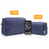 Narwey Cute Makeup Bag, Travel Cosmetic Organizer with Compartments for Women Girls in Large Polka Dot Design