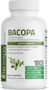 Bronson Bacopa (1200mg Equivalent from 8:1 Extract) Supports Healthy Brain Function, Non-GMO, 180 Vegetarian Capsules
