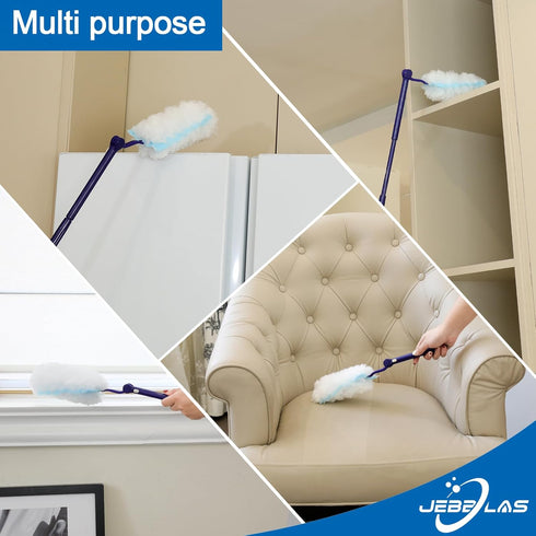 JEBBLAS Heavy Duty Duster Refills, 360 Degree Duster Refills, Total 30 Count for Effective Cleaning