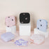 Period Bag for Teen Girls, Quilted Sanitary Napkin Storage Bag, Cute Bow Tie Menstrual Pad Pouch Tampon Holder (White)