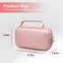 Canboc Carrying Case for Asthma Inhaler, Handheld Spacer Bag with Removable Shoulder Strap and Mesh Pocket (Rose Gold)