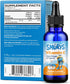Immune 1 60 Smurfs Liquid Vitamin C for Kids Support | High Strength Kids Vitamin C Drops | Ages & Up | Vegan Non-GMO