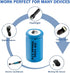8 Pack Rechargeable 14250 Battery 3.7V, Lithium Batteries Can Replace 3.6 Volt LS 14250, ER14250, CR14250 for Laser