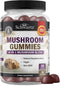 Mushroom Gummies for Adults - 10-in-1 Functional Supplement for Mood and Focus, Vegan Raspberry Flavor, 60 Count