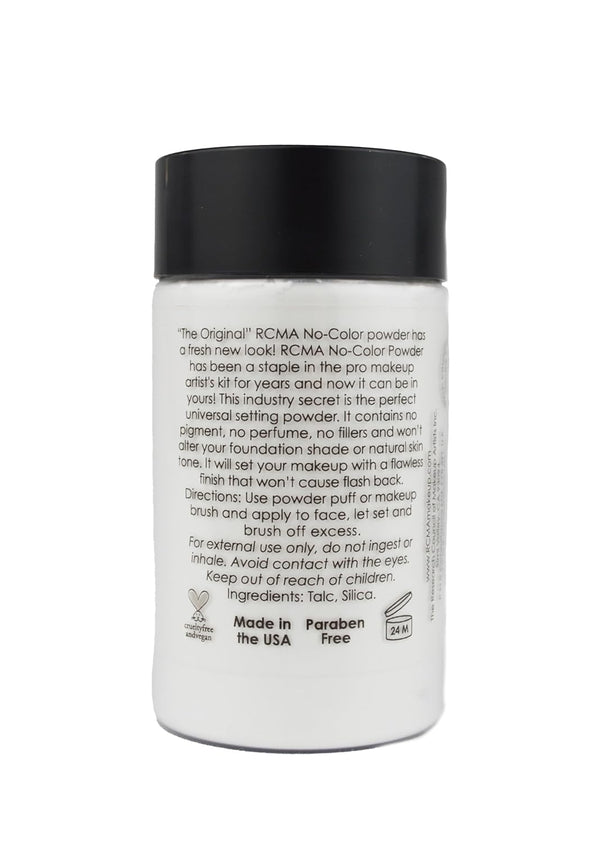 RCMA No-Color Setting Powder, Professional Makeup, Universal for All Skin Types, 3oz