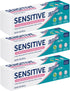 Natural White Extreme Sensitive Fluoride Anti-Cavity Whitening Toothpaste, 3.4 oz, Sensitive Teeth Relief (Pack of 3) +