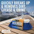 Medium Boat Deck Brush, Heavy Duty Marine Deck Brush, 8" Bristle Cleaning Head with Bumper, 3/4" Thread for Handle