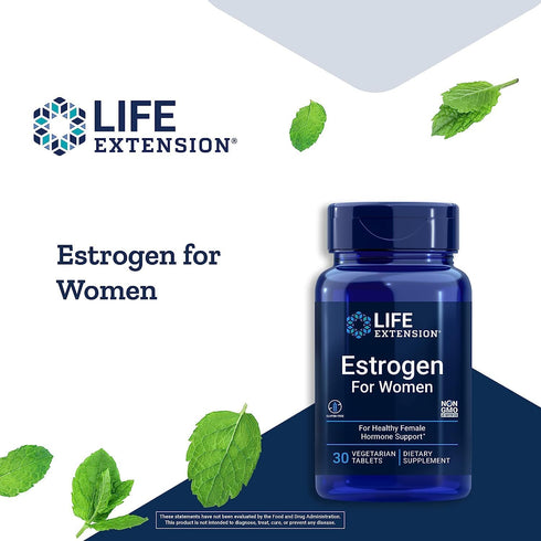 Life Extension Estrogen for Women - Healthy Estrogen Metabolism Supplement - Relieves Menopause Discomforts - 30