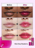 I DEW CARE Lip Oil - Glow Easy Raspberry | Tinted Lip Care with Vitamin C | Pigmented Glossy Lip Oil, 0.20 Fl Oz