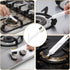 HJZHII 2Pcs 4 1 Kitchen Cleaning Scrub Brush, in Deep Gas Stove Brass Wire Brush with Stiff Bristles and Cooktop