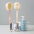 Shower Body Brush with Bristles and Large Pumpkin Loofah - Back Scrubber Bath Mesh Sponge for Skin Exfoliating