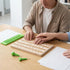 Trandraft 4 28 Braille Slate and Stylus Kit with Line Cells Braille Slate and Stylus Alphabet Board Writing Label Maker