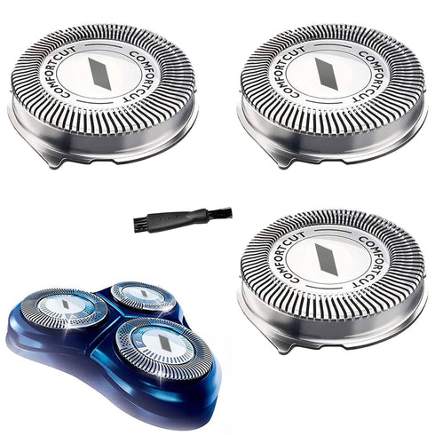 HQ8 Replacement Heads, ComfortCut Blades for Philips Norelco Aquatec Shavers, 3-Pack Compatible with PT720, AT880,