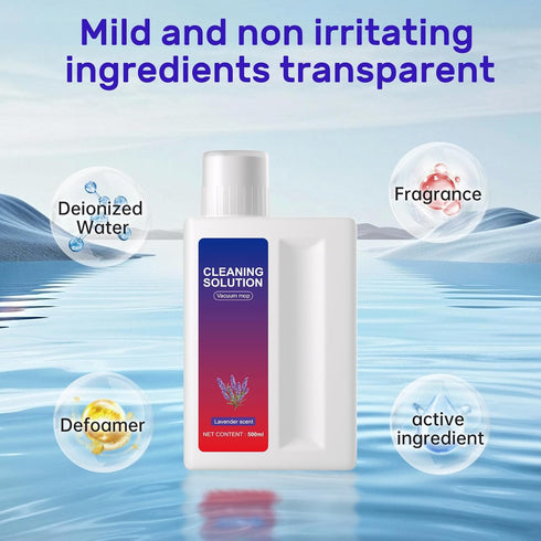Nukisa Lavender Floor Cleaning Solution Compatible with Dreame Wet & Dry Vacuum and Robot Residue & Streak