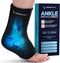 Ankle Ice Pack Wrap for Swelling - Hot/Cold Therapy for Foot Pain Relief, Plantar Fasciitis, Achilles Tendonitis,
