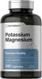 Horbaach Potassium Magnesium Supplement | 240 Capsules | Non-GMO & Gluten Free