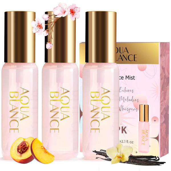 Body Spray Gift Set for Women, 3-Pack, Travel Size, Each 60ml/2.1 FlOz, Three Scents